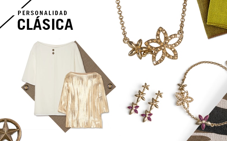 Tip de estilo: lleva la blusa de mangas ¾ o un poco remangada para lucir pulseras como la Ornella Cristal junto a tu reloj favorito.